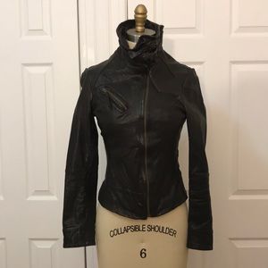 All saints goat leather jacket
